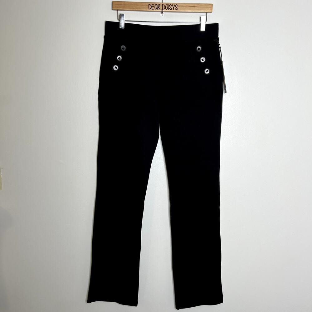 Betabrand 3 Button Black Dress Pant Yoga Pants